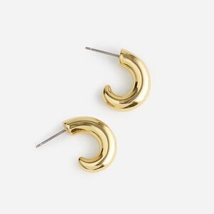 NEW Madewell Chunky Half Hoop Earrings